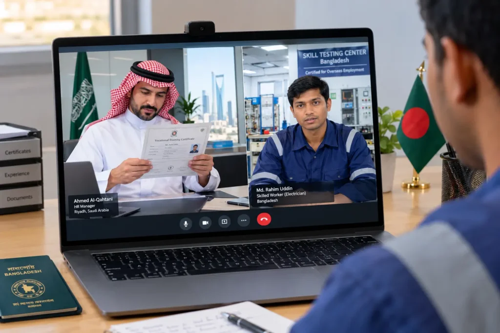Skill Verification Bangladeshi Workers in Saudi Arabia